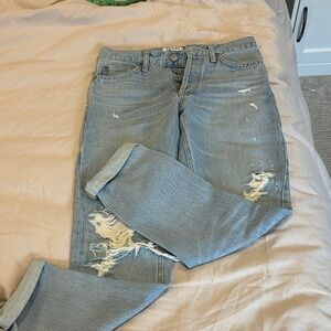 Light Blue Distressed AGOLDE Jeans